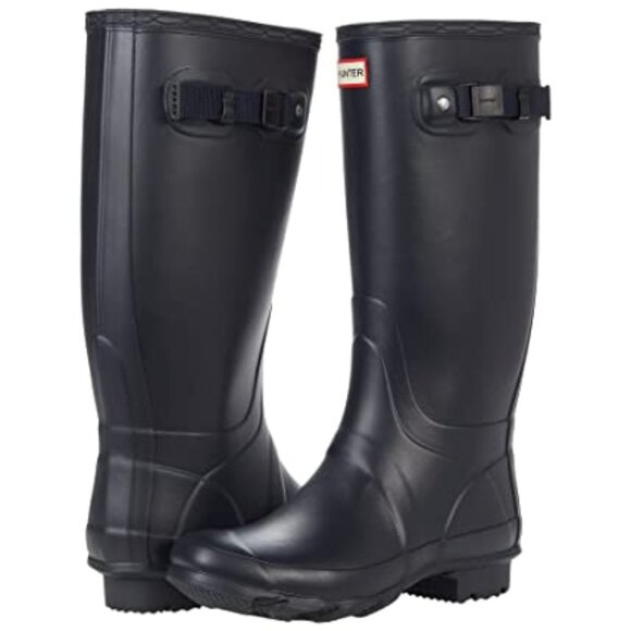Hunter Huntress Wide Boot Navy 5 M - Picture 1 of 1